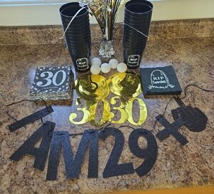 Dirty Thirty’s RIP Twenties Beer Pong Cups, Middle Finger Banner And More Bundle
